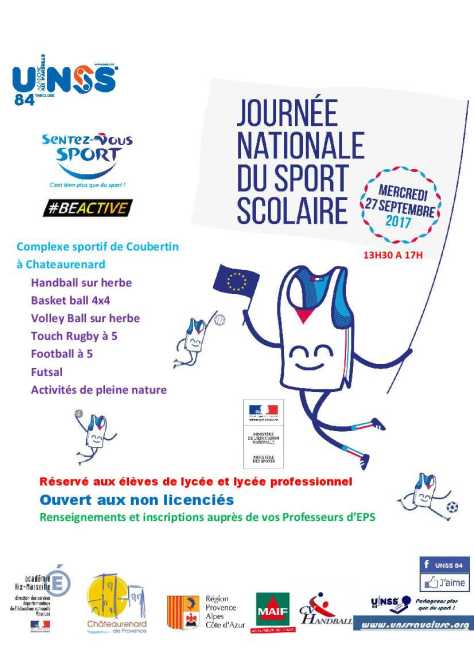 affiche JNSS 2017 LYCEES