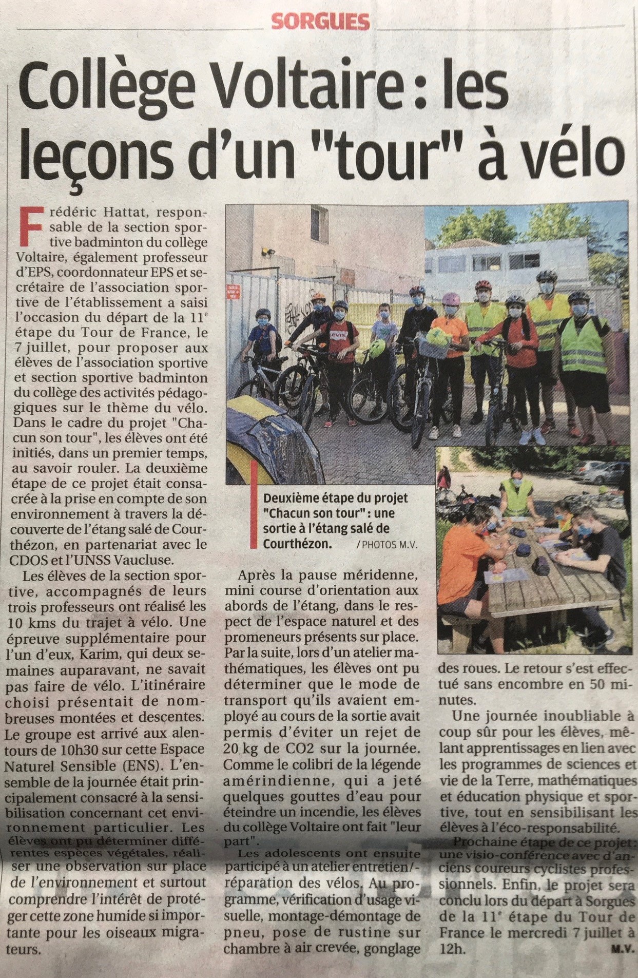 Article de presse